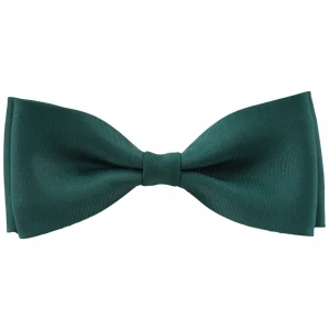 Męska Mucha Butelkowa zieleń ELEGANCKA KLASYCZNA Do koszuli zapinana