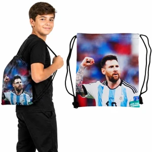 Worek Plecak MESSI na sznurkach Do Szkoły na buty dla dzieci 35x42 cm