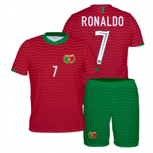 RONALDO Strój Portugalia 26 Piłkarski Komplet KIBICA Koszulka Spodenki