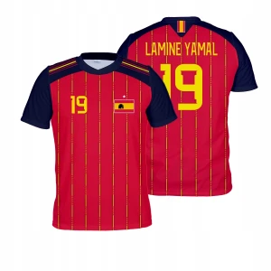 YAMAL Koszulka Piłkarska 158 Hiszpania 26 T-shirt Kibica Dziecięcy Sportowy