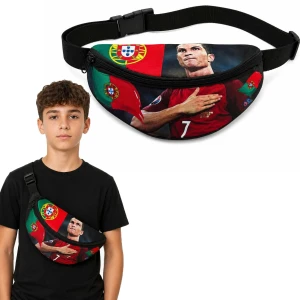 Ronaldo Nerka Portugalia SASZETKA NA PAS DLA DZIECKA prezent z regulacją
