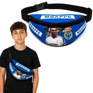 MBAPPE Nerka SASZETKA NA PAS TORBA DLA DZIECKA prezent z regulacją blue