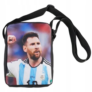 Torba dziecięca Messi Argentyna na ramię regulowana mała saszetka sportowa