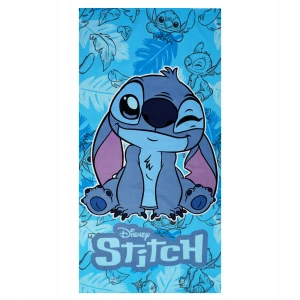 Ręcznik Plażowy Stitch Duży Kąpielowy Dziecięcy Poliestrowy 70x140