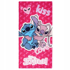 Ręcznik Plażowy Stitch Duży Kąpielowy Dziecięcy Poliestrowy 70x140