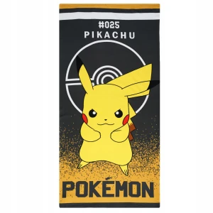 Ręcznik Plażowy Pikachu Pokemon Duży Kąpielowy Dziecięcy Poliestrowy 70x140