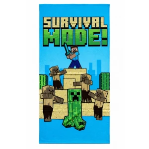 Ręcznik Plażowy Minecraft Duży Kąpielowy Dziecięcy Poliestrowy 70x140