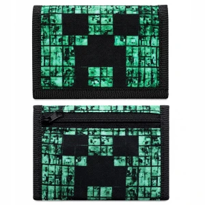 Portfel Dziecięcy Minecraft na rzep rozkładany z materiału pojemny