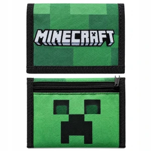 Portfel Dziecięcy Minecraft na rzep rozkładany z materiału pojemny