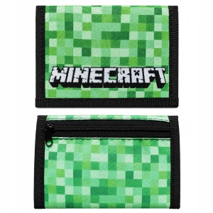 Portfel Dziecięcy Minecraft na rzep rozkładany z materiału pojemny