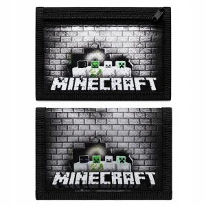 Portfel Dziecięcy Minecraft na rzep rozkładany z materiału pojemny