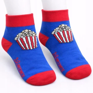Skarpetki Dziecięce 3/4 Śmieszne Skarpety Bawełna PL POPCORN